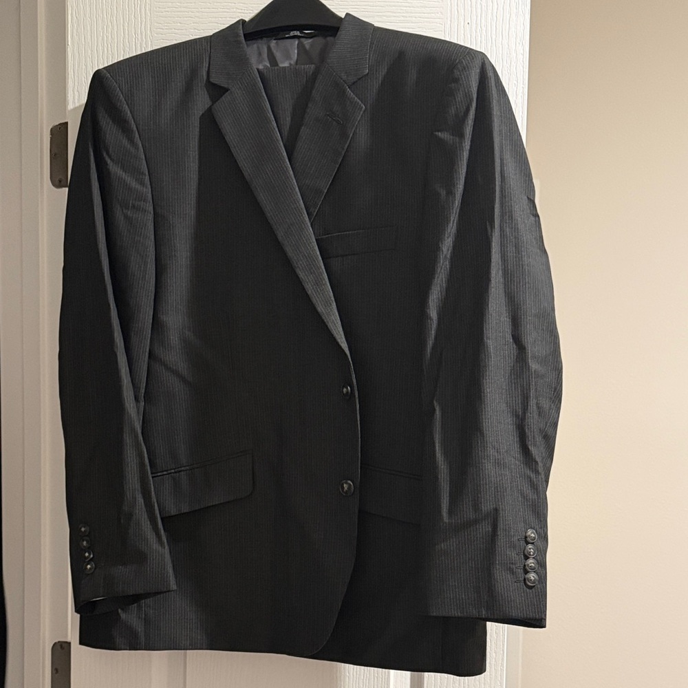 Haggar Charcoal Men's Blazer Suit